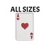 Ace of Hearts Patch Embroidered Iron-on Applique Clothing Vest Jacket Jeans Backpack, Playing Card Gambling Vegas Travel Military Badge 