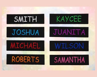 3&quot;x1&quot; Name Patch Custom &quot;YOUR NAME&quot; Personalized Name Tag Embroidered Iron-on/Sew-on Applique Uniform Clothing Jacket Vest Costume Badge