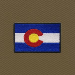 Colorado State Flag Patch Embroidered Iron-on Emblem CO Denver Applique for Backpacks & Uniforms, US State Flag Patch, Travel Souvenir Gifts