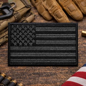 Patch da Bandeira Americana, Feito por Veteranos - Insígnia Militar Tática - Para Costurar ou Passar a Ferro, Bordado Durável, Orgulho dos EUA
