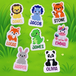 Custom Name Patch Embroidered, Colorful Custom Name Patches, Sew On/Iron On Patches for Clothes Jackets Backpacks, Personalized Patches Kids