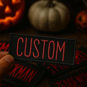 Ghostbusters Name Patch Custom Iron On Patch or Hook & Loop Name Tag Costume
