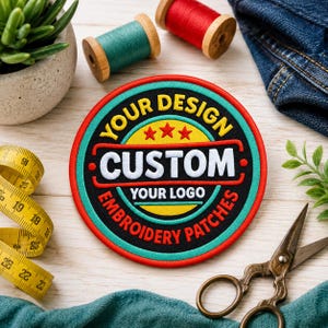 Custom Embroidery Patches Sew On, Iron on, VELCRO®, or Peel and Stick FREE SHIPPING (U.S only) on orders over 35.00- 10% off when you buy 10