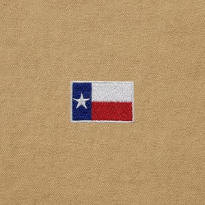 Texas Flaggen-Patch - Lone Star TX Emblem - zum Aufbügeln oder Aufnähen, Heißsiegel-Rückseite, im Besitz von veteranen, langlebige Stickerei