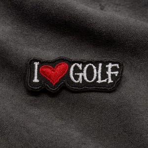I Love Golf Patch/Iron-on Patch/Country Club/Sports Gift/Embroidered Sew-On Applique for Clothing Golf Bags Vest/Jacket Hats Backpack Gear