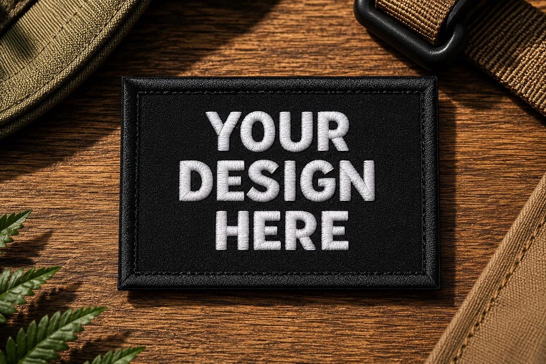 100% Fully Embroidered 2X3 Inch Custom Designed Patch- LOGO Patch ...