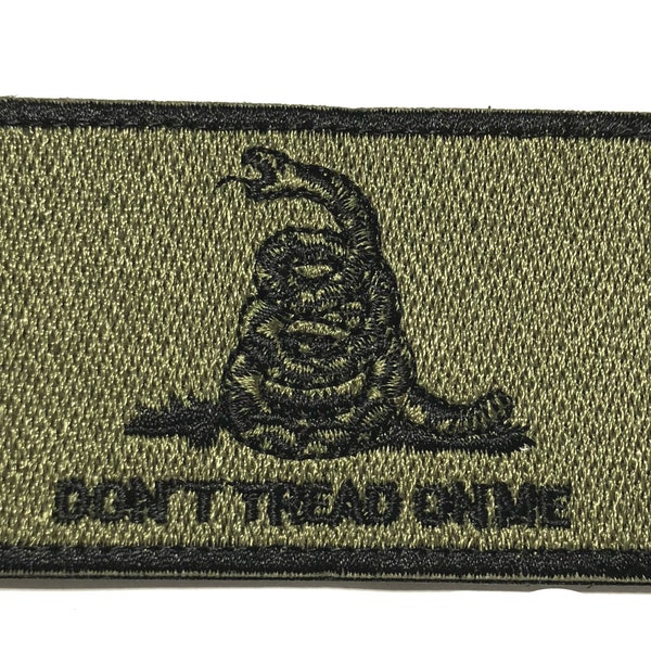 Don't Tread on me Flag Patch Embroidered Iron-on/Sew-on Applique Clothing Vest Jacket Military Gear, Uniform Shoulder Badge Emblem