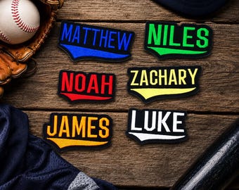 Custom Name Patch – Personalized Embroidered Text | Iron On, Sew On, Hook & Loop | For Jackets, Hats, Uniforms, Bags, Backpacks