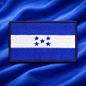 Honduras Flag Patch - Veteran Made Embroidered Iron-On Badge - Sew-On Applique, Durable Stitching, Backpack & Uniform Gear