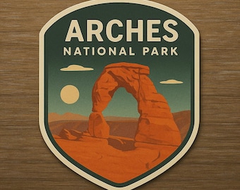 Arches Park Decal/Waterproof Vinyl Decal Sticker/UV Resistant Decal/Sticker Decal/Vinyl Nature Decal/Car Window/Truck Bumper/Souvenir Gift