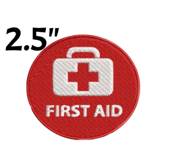 Medicine First Aid Kit Iron On Applique Embroidered Sew on Patch Clothes  Sticker