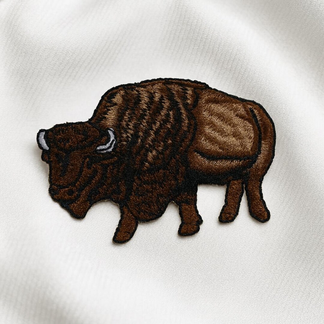 Bison Patch/iron-on Patch/wild Animal Badge/decorative Patch/nature ...