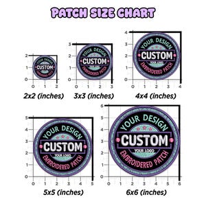 CUSTOM Embroidered Patch - Up To 11" - Iron/Sew-on/Hook - Personalized Business Logo - Your Design for Gifts Art Projects Bags Hats Clothing immagine 6