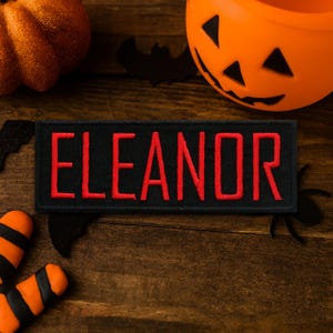 Ghostbusters Name Patch Custom "YOUR NAME" Personalized Name Tag Embroidered Iron-on/Sew-on Premium Applique Uniform Halloween Costume Vest