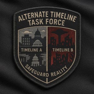 Alternate Timeline Patch/Xfiles Patch/UFO Patch/Area-51 Patch/Iron On Patch/Paranormal Patch/Sew-On Applique/Cover-Up/Government Secret