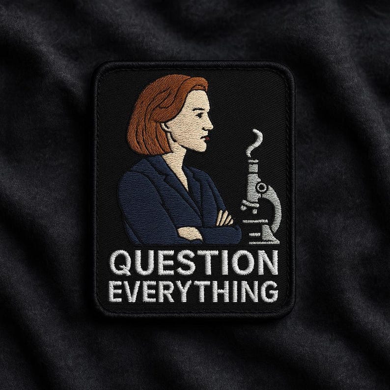 Question Everything Patch/UFO Patch/Area-51 Patch/Iron On Patch/Paranormal Patch/Retro Xfiles Patch/Cover-Up/Government Secrets Patch/Aliens bild 18
