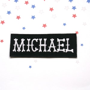 Personalized Name Patch Embroidered, Custom Text Patches Embroidered, Sew On/Iron On Patch Applique for Clothes Hats Backpacks/Biker Vest