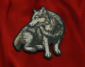Yellowstone National Park Patch – Iron-on Embroidered Applique With Wolf & Nature Vibes. Perfect For Vests, Jackets, Or DIY!