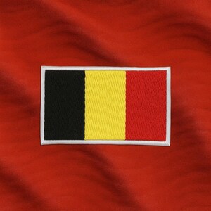 Belgium Flag Patch/Iron-On Patch/Custom Sizes/Military/Embroidered Sew-On Applique for Clothing, Vest/Jacket, Hat Backpack Uniform Gear