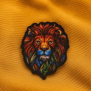 Lion of Judah Patch/Iron-On Patch/Lamb - Jesus - Israel/Religious Faith/Christian Gift/Sew-on Applique for Clothing Vest/Jacket Backpack Hat