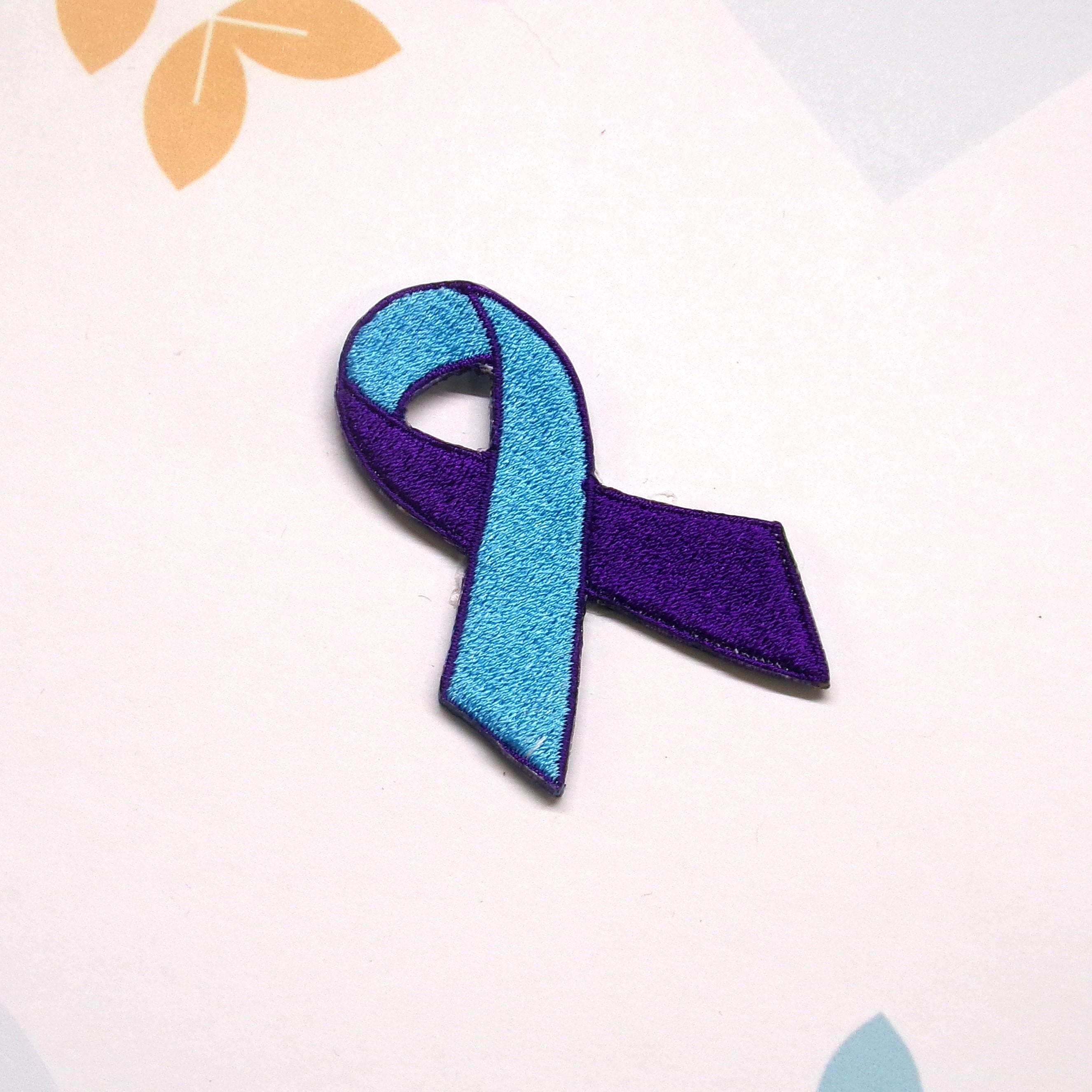 Substance Abuse Red Support Ribbon Patch Embroidered Iron-on