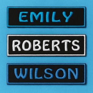 10"x5" Personalized Name Patch Embroidered, Custom Text Patches Embroidered, Sew On/Iron On Patch Applique for Clothes Backpacks/Biker Vest