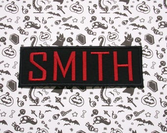 Custom Ghostbusters NAME TAG, Personalized Embroidered PATCH/Iron on/Sew on/ 12cm x 4.5cm,1.75Hx5W Halloween Costume Jumpsuit Decorative