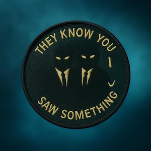 Men in Black Visitor Patch/Government Secrets & Cover-Ups/UFO, Area-51 Souvenir/Iron-On Patch/Paranormal Gift/Sew-On Applique for Clothing