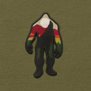 Bigfoot Patch/Iron On Patch/Paranormal Badge/Cryptid Creature Patches/Embroidered Sew-On Applique for Clothing, Jacket, Backpacks/Myth Gift