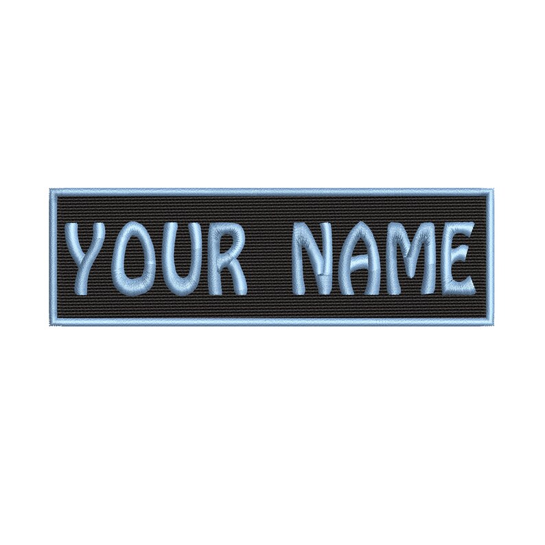 SMALL 4 X 1 Custom Name Tag Emblem Ironon Patch Etsy