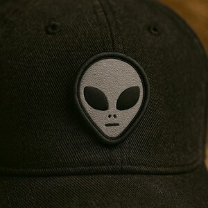 Green Alien Head Patch/Iron On Patch/Paranormal Badge/XFiles UFO Lore/Government Secrets & Cover-Ups/Sew-On Applique for Clothing, Vest Hats image 7