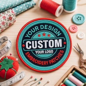 Custom Embroidery Image Patches Personalized Design Your Own Patch, Customized Patch, Custom Logo Patch Applique for Clothes Hats Backpacks