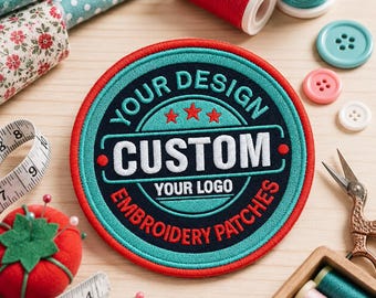 Custom Embroidery Image Patches Personalized Design Your Own Patch, Customized Patch, Custom Logo Patch Applique for Clothing Hats Backpacks