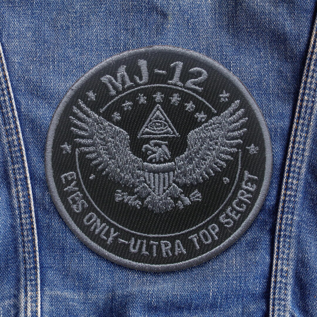 Majestic 12 Clearance Badge Patch/ufo Patch/iron on Patch/paranormal ...