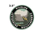 Wildlife Conservation Enthusiast Mountain Goat Embroidered 3.5 quot Patch Iron On Sew On Custom Nature Forest Mountains Badge for Vest clothing