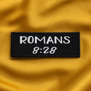 Custom Patch/Your Bible Verse Patch/Iron-On Patch/Embroidered DIY Sew-On Applique for Clothes, Jackets/Christian Bikers/Personalized Patch