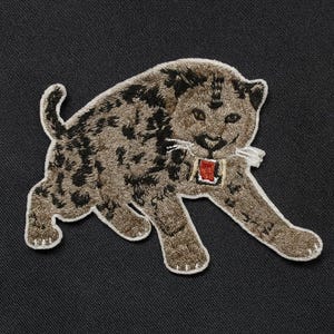 Smilodon Patch/5"x4" Ice Age Patch/Animal Badge/Rooster Badge/Decorative Patch/ Embroidery/Embroidered Applique/Animal Lover/Saber-toothed