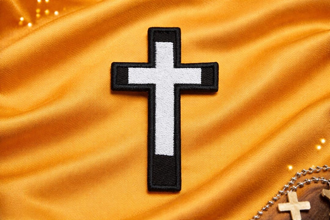 Christian Cross Patch/iron-on Patch/religious Faith Gift/christian ...