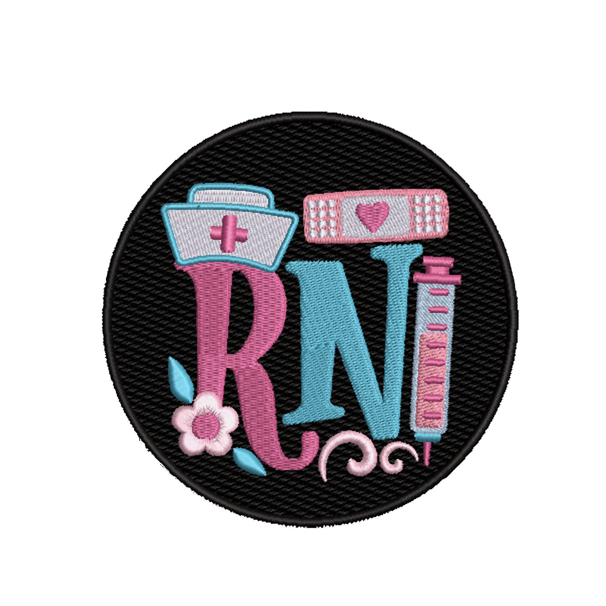 Medical Embroidered Name Patch with Stethoscope – Cee Bee Stitches