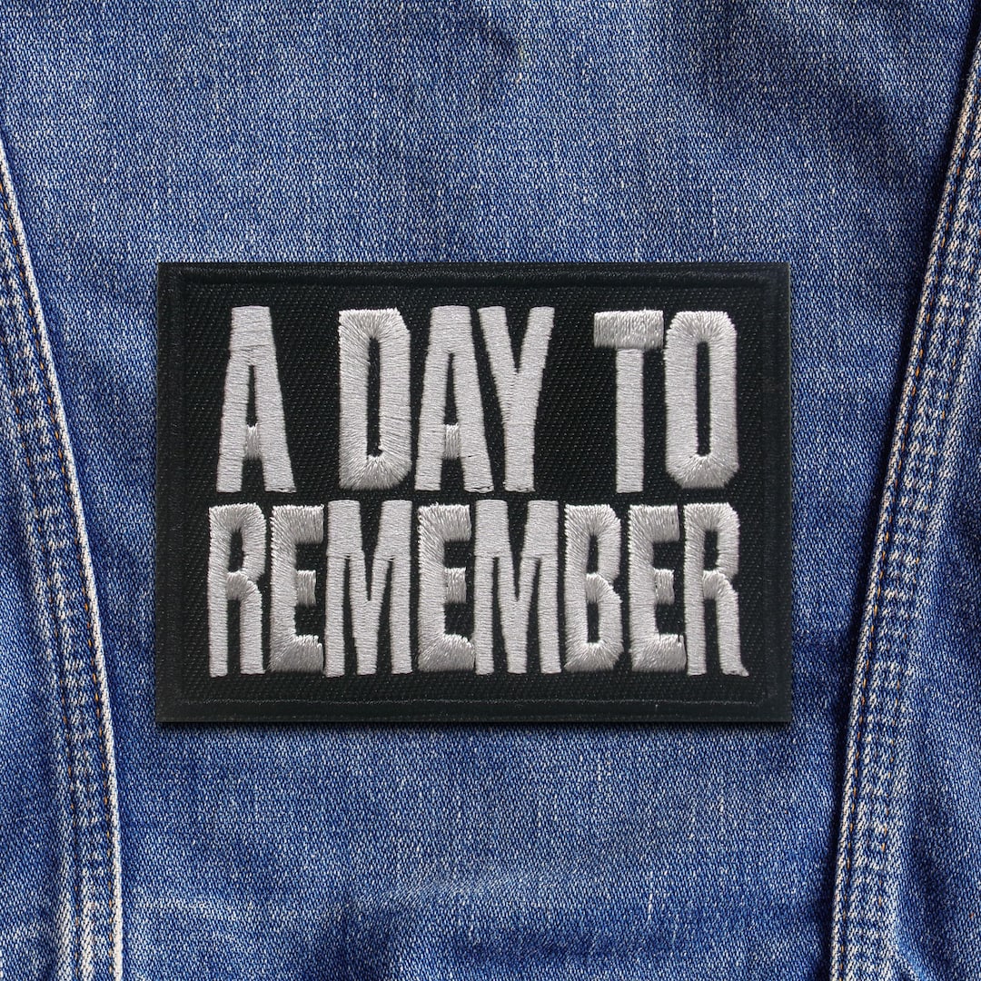 A Day to Remember Patch/iron on Patch/band Logo/embroidered Sew-on ...