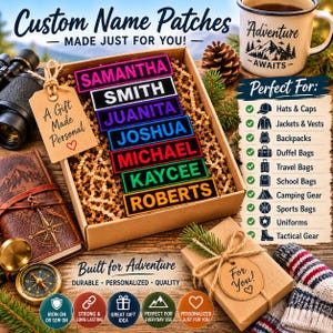 Versatile Name Patch Custom "YOUR NAME" Personalized Name Tag Embroidered Iron-on/Sew-on Applique Clothing Uniform Jacket Vest Costume Badge