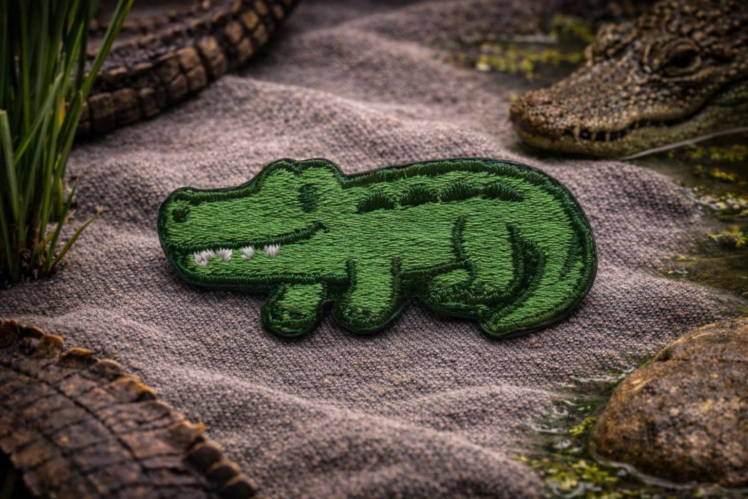 Crocodile Applique Patch - Zookeeper Zoologist Animal Badge 2-3/4 ...