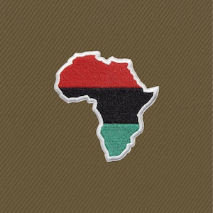 Rasta Pan African Flag Patch: Embroidered Iron-On Applique, Veteran Made, Durable Stitching | Tennessee Handmade, Travel Souvenir Gift