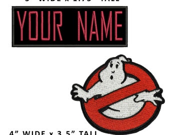 Ghostbusters Stantz Name Tag Patch Flat Bill Red Black SNAPBACK Cap Hat SZ07 