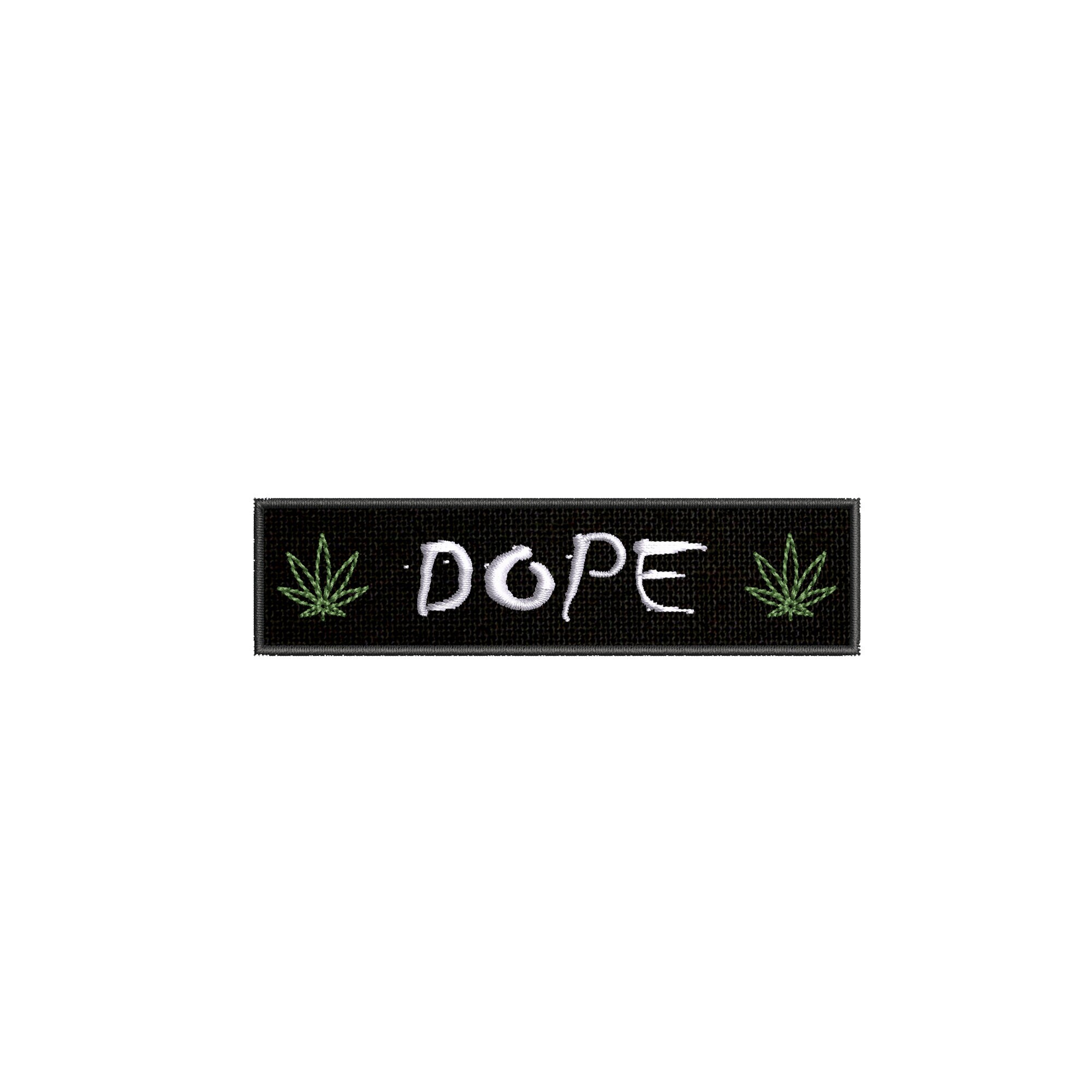Dope Embroidered Iron On/sew On/hook Patch Badge Emblem Name - Etsy