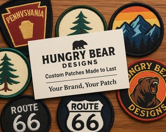 Custom Embroidered Patch. Free Shipping, Custom Made, For Parties & Events. Business Logo Patches