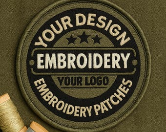 Custom Embroidery Image Patches Personalized Design Your Own Patch, Customized Patch, Custom Logo Patch Applique for Clothes Hats Backpacks
