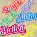 Custom Name Patch Embroidered, Colorful Custom Name Patches, Sew On/Iron On Patches for Clothes Jackets Backpacks, Personalized Patches