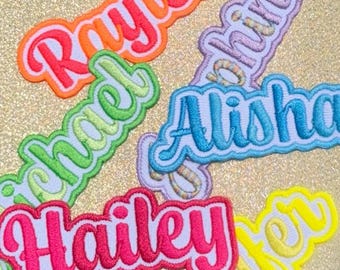 Custom Name Patch Embroidered, Colorful Custom Name Patches, Sew On/Iron On Patches for Clothes Jackets Backpacks, Personalized Patches