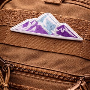 Mountain Patch/Iron-On Patch/Outdoor Adventure, Nature Hiking & Camping/Embroidered Sew-On Applique for Clothing Vest/Jacket Backpacks Gear image 3